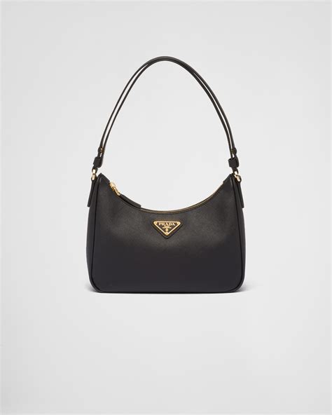 black prada bag small|Prada leather mini shoulder bag.